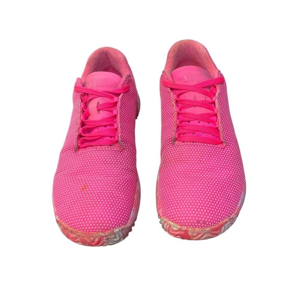 NOBULL Pink SuperFabric Trainer Women's Cross Training Shoes Marbled Sole - Picture 2 of 6